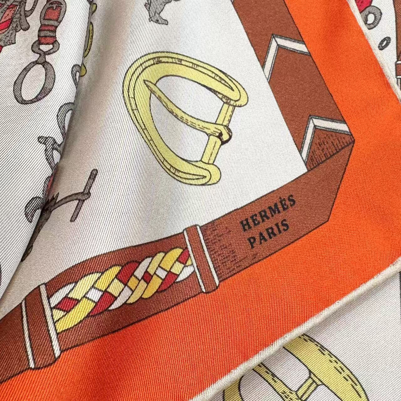 H**mes scarf 88.5x88.5cm