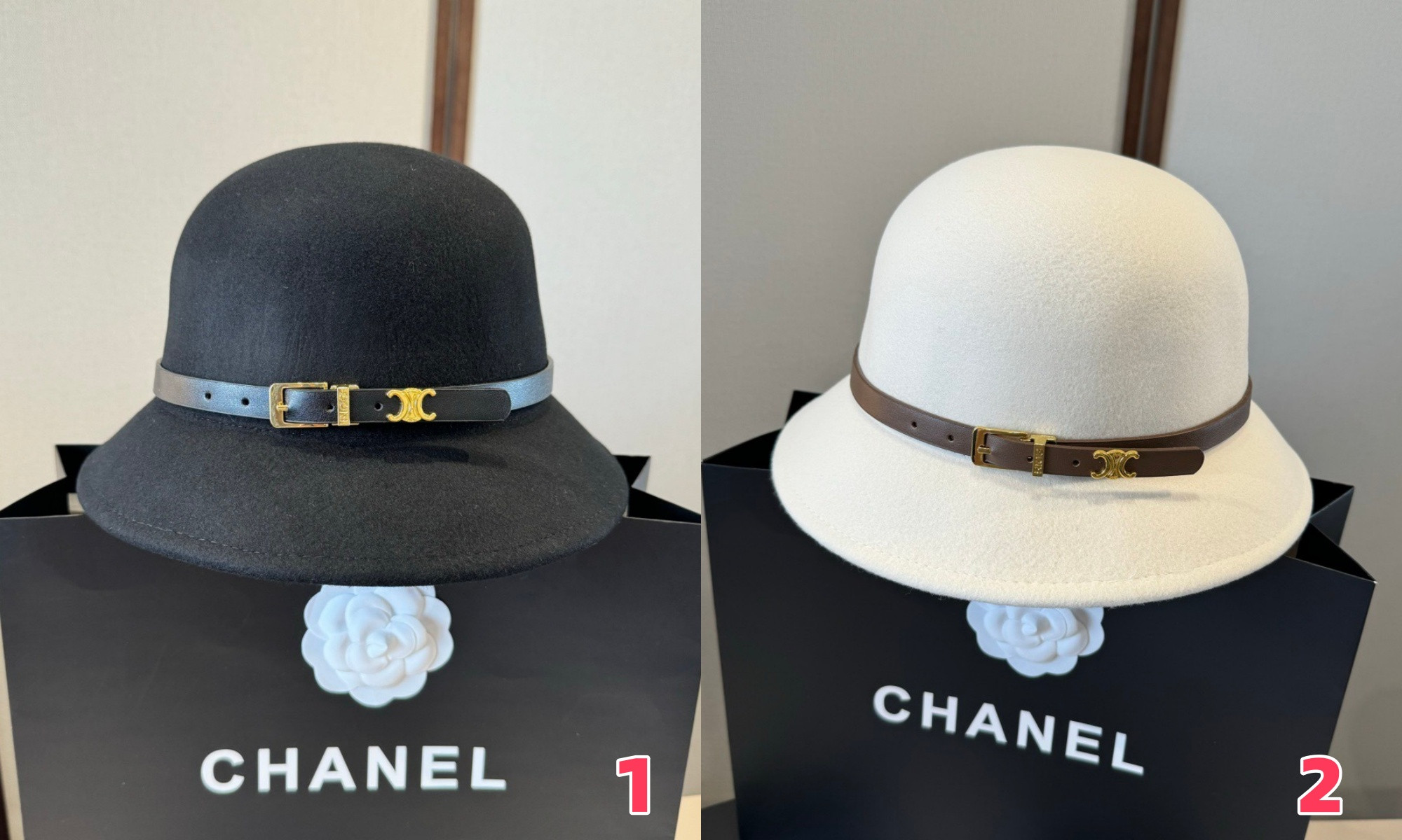 Ce**e bucket hat 100% wool 57cm head circumference